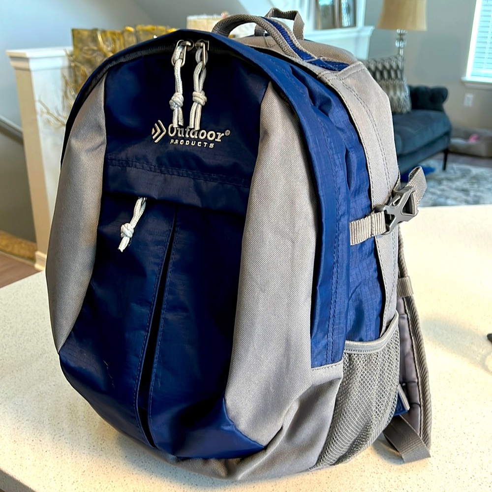 OUTDOOR Products Backpack Blue and Grey